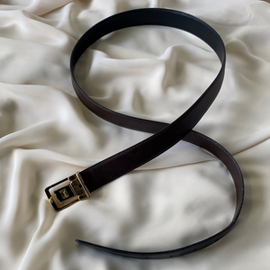 Vintage Yves Saint Laurent Belt With Changing Emblem