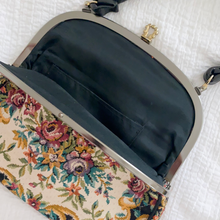 Load image into Gallery viewer, Antique Floral Petit Point Clutch Purse
