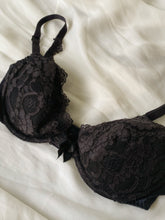 Load image into Gallery viewer, Vintage Black Lace Bra
