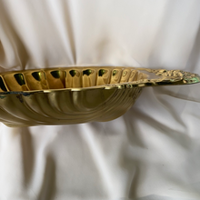 Load image into Gallery viewer, Large Vintage Brass Shell Serving Tray
