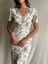 Load image into Gallery viewer, Vintage 70s Floral Button Down Dress
