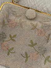 Load image into Gallery viewer, Vintage Beaded Embroidered Tambour Purse Embroidery Hand Bag Made In Italy
