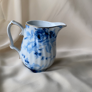 Antique Reflections by Godinger Small Pitcher Blue and White Roses