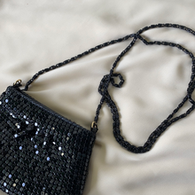 Load image into Gallery viewer, Vintage Mini Black Mesh Coin Purse
