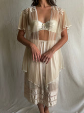 Load image into Gallery viewer, Vintage Sheer Beige Victorian Lace Cardigan
